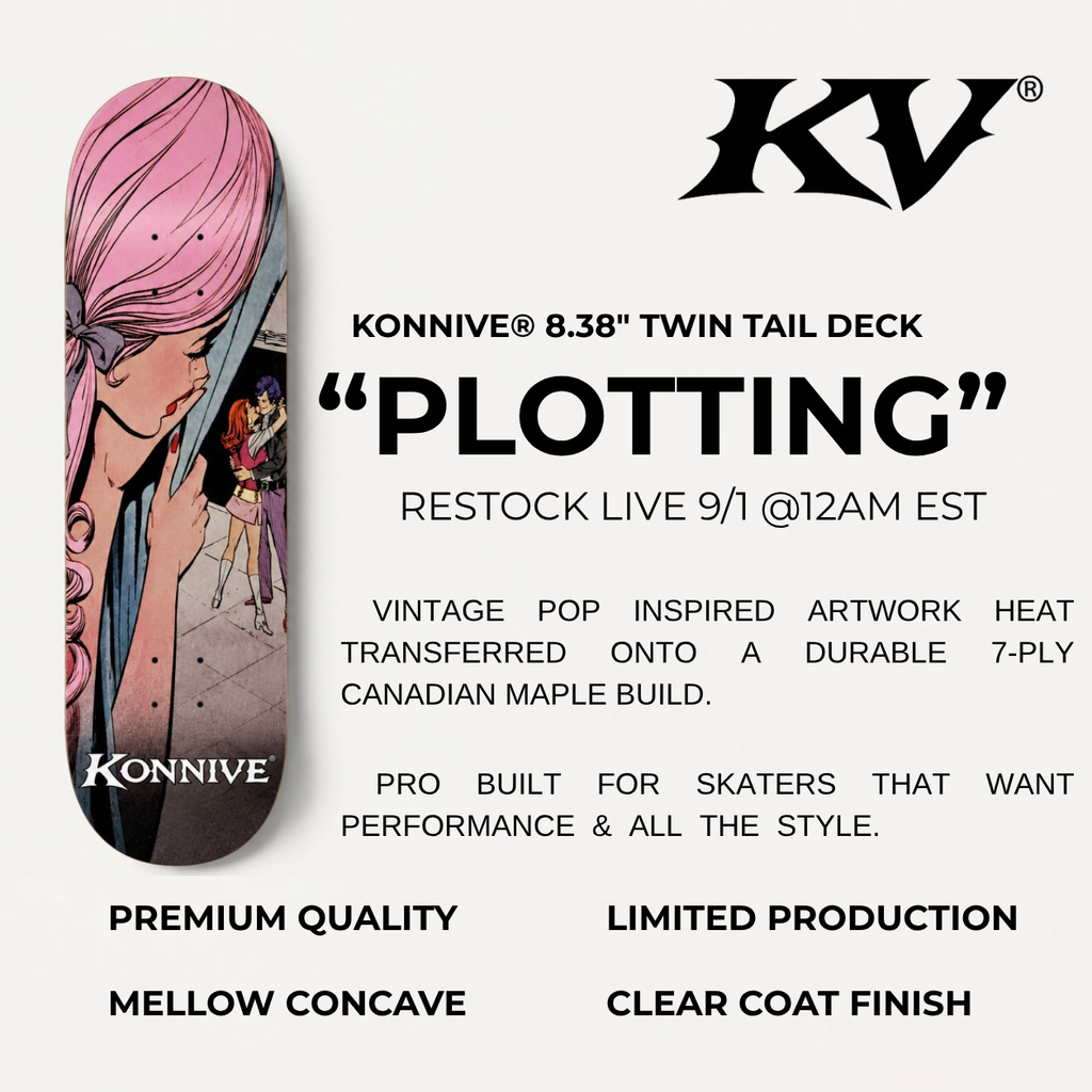 KONNIVE® “PLOTTING” 8.38" TWIN TAIL DECK